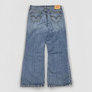 VTG Levis 567 Loose Boot Cut Jeans Mens 36x30 Medium Wash Denim Cowboy Rodeo